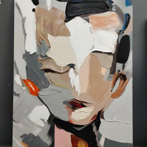 Thick Abstract Figure Oil Painting